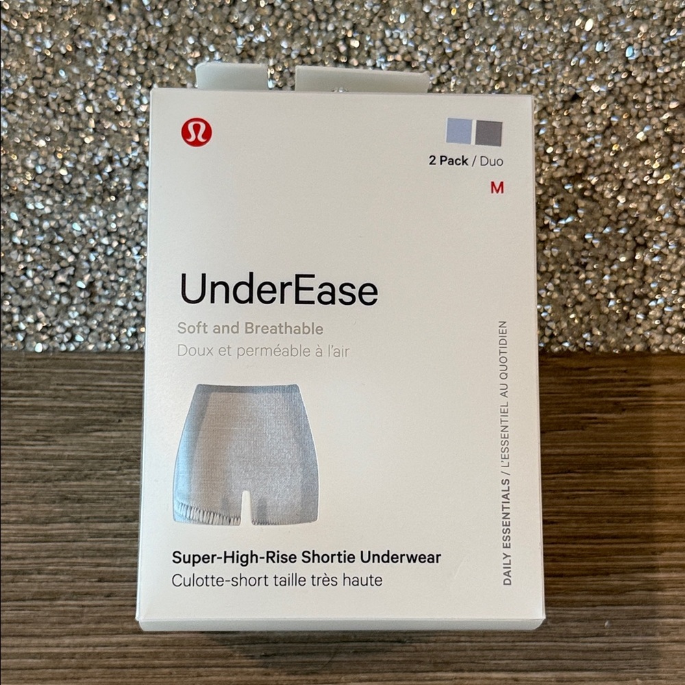 Lululemon UnderEase Super-High-Rise Shortie Underwear 2 Pack Medium NWT